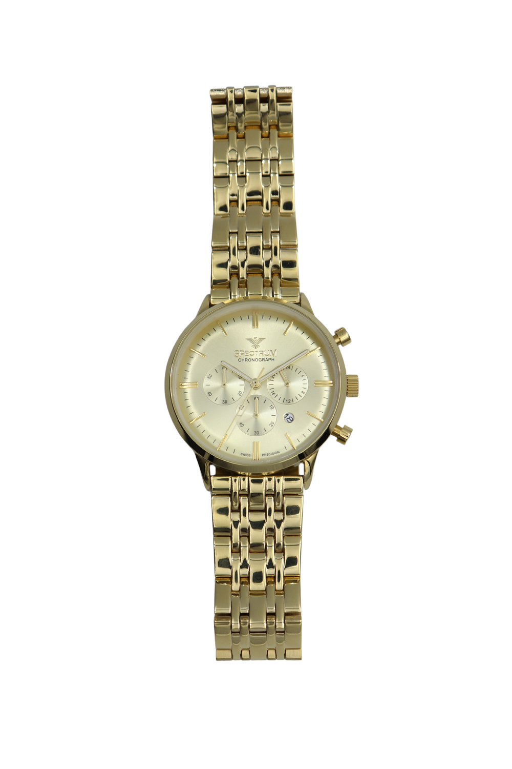Stainless Steel Men's Gold Watch - S12511M-1 — Spectrum